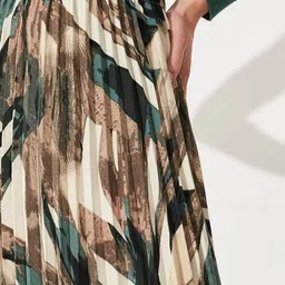 otabu Women Abstract A-line Skirt image 5