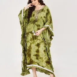 mom for sure by ketki dalal Tie & Dye Kaftan Dress image 5