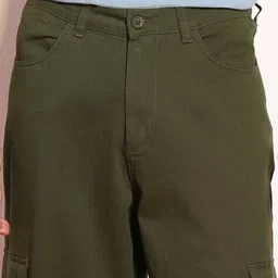 urbano fashion  Mid Rise Loose Cargo Pants image 5