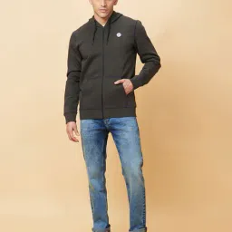 being human Men Logo Embroidered Regular Fit Hoodie image 5