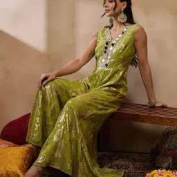 mabish by sonal jain Women Printed Kalidar Jumpsuit image 5