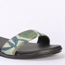 indie picks Handcrafted Block Print Strap Slip-On Elasticated Sandals image 5