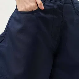 bewakoof Women Wide Cotton Shorts image 5