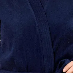 gemini Cotton Bath Robe with Waist-Tie image 5