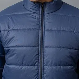 alpha tribe Men Regular Fit Zip-Front Puffer Jacket image 5