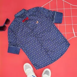 pantaloons junior Boys Printed Regular Fit Shirt image 5