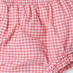 gap kids Infants Checked Cotton Top & Shorts Set image 5