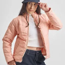 tokyo talkies Women Quilted Regular Fit Zip-Front Jacket image 5