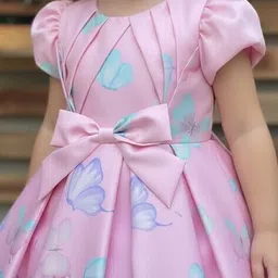 saraha designer Girl Graphic Print Fit & Flare Dress image 5