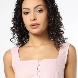 buda jeans co Slim Fit Square-Neck Top image 5