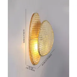 habere india Indoor Bamboo Wall Lamp image 5