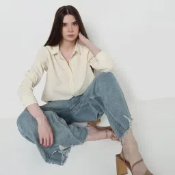 showoff Women Relaxed Fit Shirt With Long Sleeves image 5