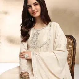 nyrika Women Embroidered Anarkali Kurta Set image 5