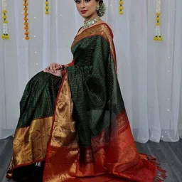 indie picks Women Traditional Saree image 5