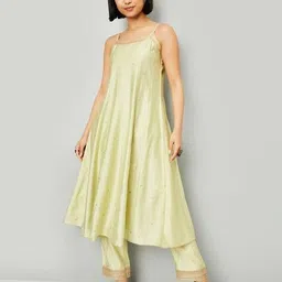 max Women Embroidery A-line Kurta Set image 5