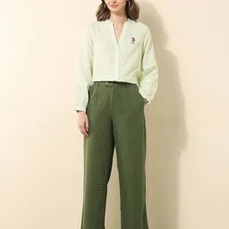 u.s. polo assn. Women Stripes Regular Fit Shirt image 5