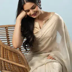 rachna Women Tissue Pre-Stitched Saree image 5