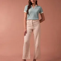 u.s. polo assn. Women Patterned Regular Fit Polo T-Shirt image 5