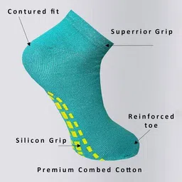 hebtroco Women Ankle-Length Silicon Grip Socks image 5