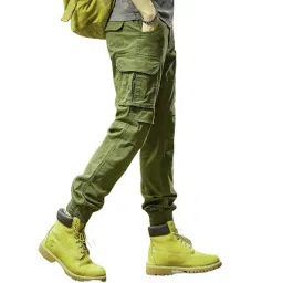 buda jeans co Men Relaxed Fit Flat-Front Cargo Pants image 5