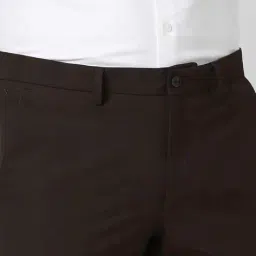 van heusen Men Slim Fit Flat Front Trousers image 5