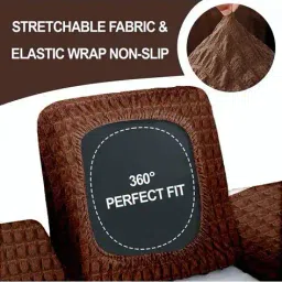 cortina eyelet curtain Bubble Stretchable Sofa Slip Cover image 5