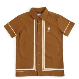 u.s. polo assn. Boys Stripes Boxy Fit Shirt image 5