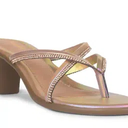 bata Women Heeled Sandals with PU Upper image 5