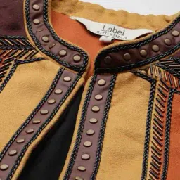 label ritu kumar Carina Suede Jacket image 5