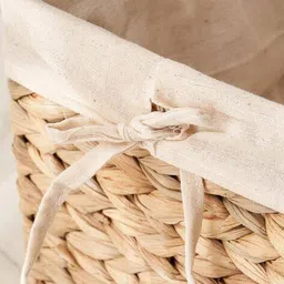 home centre Water Hyacinth Storage Box with Liner image 5