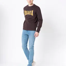 red tape Men Printed Regular Fit Crew-Neck Sweatshirt image 5