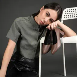 mozafia Women Pointed-Toe Pump Heeled Sandals image 5