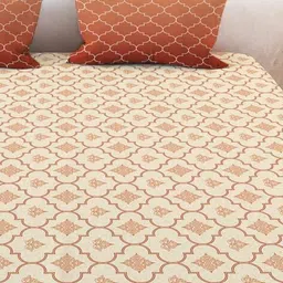 mayfair homes london Geometric Print Super King-Size Bedsheet with Pillow Cover image 5