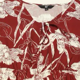 fig Women Floral Print Tiered Dress image 5