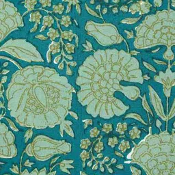 fabindia Floral Print Square-Shaped Cushion Cover image 5