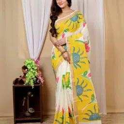 dipdiya Women Floral Print Saree image 5