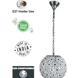 afast Mosaic Hanging Oval Pendant Ceiling Lantern Light image 5