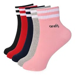 one8 Pack of 5 Women Ankle-Length Socks image 5