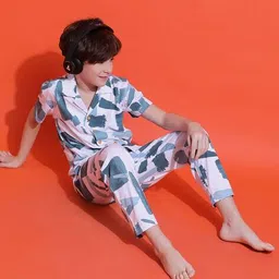 li'l tomatoes Boy Printed Shirt & Pants Set image 5