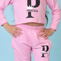 kuchipoo Girls Typographic Print Pants & Top Set image 5