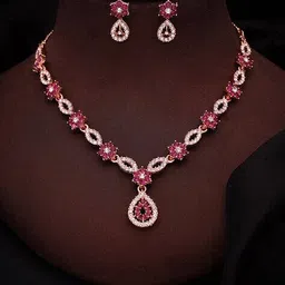 brado jewellery Women Necklace & Earings Set image 5