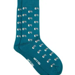 mint & oak Men Pack of 3 Printed Ankle-Length Socks image 5