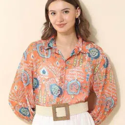 u.s. polo assn. Women Floral Regular Fit Shirt image 5