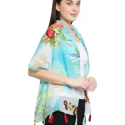 stole villa Pack of 2 Women Floral Print Scarves image 5