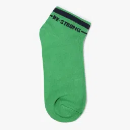 yousta Men Pack of 3 Typographic Print Ankle Length Socks image 5