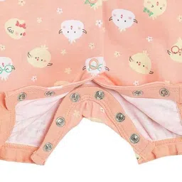 mini klub Girls Pack of 2 Printed Cotton Rompers image 5