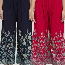 clora creation Pack of 2 Floral Palazzos image 5