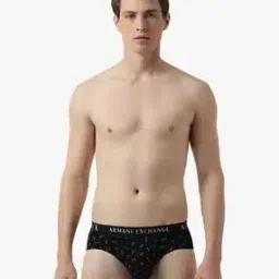 armani exchange All-Over Logo Print Brief-picture-11