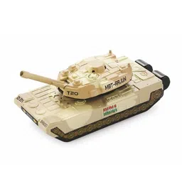 WooZee.. BATTE Tank T-20 Pull-Back Maintenance Free Spring Action Race Kids Toy with REAISTIC Design Army Tank Toy, Multicolor image 5