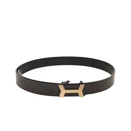 BuckleUp Men Textured Leather Slim Belt image 4
